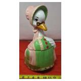 Mother Goose Cookie Jar with Small Chip