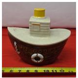 Vintage McCoy Pottery ï¿½USS Cookiesï¿½ Tugboat