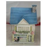 Vintage Ceramic or Porcelain "Tea Shop" Cookie