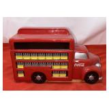 Ceramic Coca Cola Truck Cookie Jar