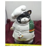 Vintage Ceramic Cat Chef Cookie Jar