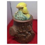 Vintage McCoy Mushroom Tree Stump Cookie Jar