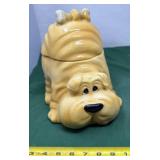 Vintage Shar Pei Ceramic Cookie Jar.