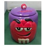 Red M&M Cookie Jar