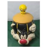 Plastic Sylvester & Tweety Cookie Jar