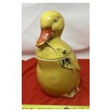 Vintage McCoy Pottery Yellow Duck Cookie Jar.