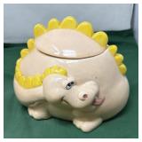 Vintage Ceramic Dinosaur-Shaped Cookie Jar