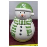 Ceramic Snowman Cookie Jar