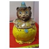 Miner Bear Cookie Jar