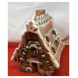 Ceramic Gingerbread House Cookie Jar.