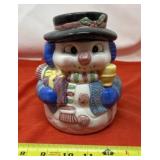 Ceramic Snowman Cookie Jar. Manufactured by World
