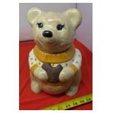 Polka Dot Bear Cookie Jar