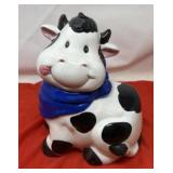 Vintage Ceramic Cow Cookie Jar. Likely produced