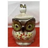 Vintage Ceramic Owl Cookie Jar from the 1970s
