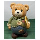 Vintage Ceramic Teddy Bear Cookie Jar