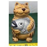 Ceramic Cookie Jar featuring an Orange