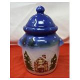 Vintage Ceramic Holiday Cookie Jar