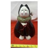 Sakura Fiddlestix Christmas Cats Cookie Jar