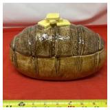 Vintage Ceramic Bread Loaf Shaped Serving Dish
