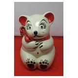 American Bisque Pottery Vintage Bear Cookie Jar