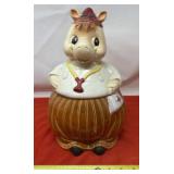 Vintage Anthropomorphic Ceramic Cookie Jar.