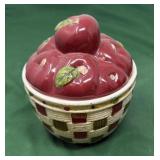 Vintage Ceramic Cookie Jar. Designed to look like