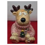 NIB Jay Imports Hand Decorated Reindeer Christmas