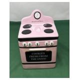 Decorative Pink Oven Ceramic Cookie Jar