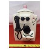Old Rotary Phone Ceramic Cookie Jar.