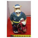 Golf Horse Cookie Jar