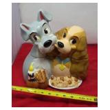 Disney Lady & The Tramp Cookie Jar