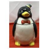 Vintage Ceramic Penguin Cookie Jar. Likely
