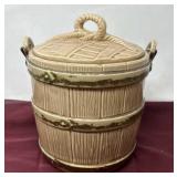 Vintage Hull McCoy Ceramic Rustic Wooden Water