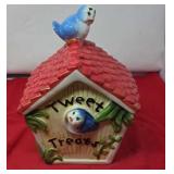 Bird House Cookie Jar