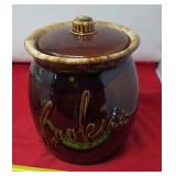 Vintage Hull Pottery Brown Drip Glaze Cookie Jar