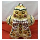 Ceramic Gingerbread Man Cookie Jar. Likely