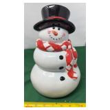 Vintage Ceramic Snowman Cookie Jar