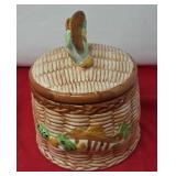 Trout Basket Cookie Jar
