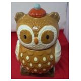 Owl Earthenware Trinket Jar Container