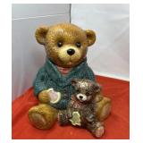 Vintage Teddy Bear Ceramic Cookie Jar