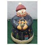 Ceramic Deb Strain Snowman Cookie Jar
