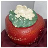 Ceramic Strawberry Cookie Jar
