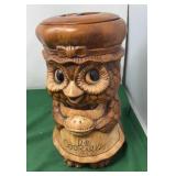 Vintage Ceramic Cookie Jar. Features a decorative