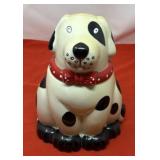 Vintage Ceramic Dalmatian Dog Cookie Jar.