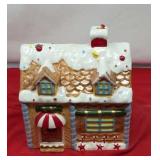 Ceramic Gingerbread House Cookie Jar