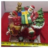 Santa Sleigh Cookie Jar