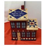 Davids Cookies Americana Cookie Jar