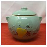 Vintage Ransburg Pottery Cookie Jar or Bean Pot.