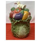 Fitz & Floyd Ceramic Vegetable Garden Cookie Jar