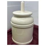 White Ceramic Decorative Storage Jar